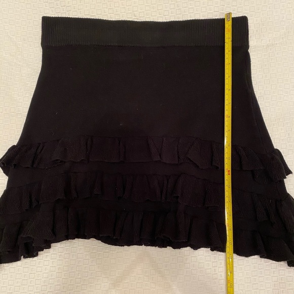 Emilio Pepe Knit Ruffled Mini Skirt - Picture 6 of 7
